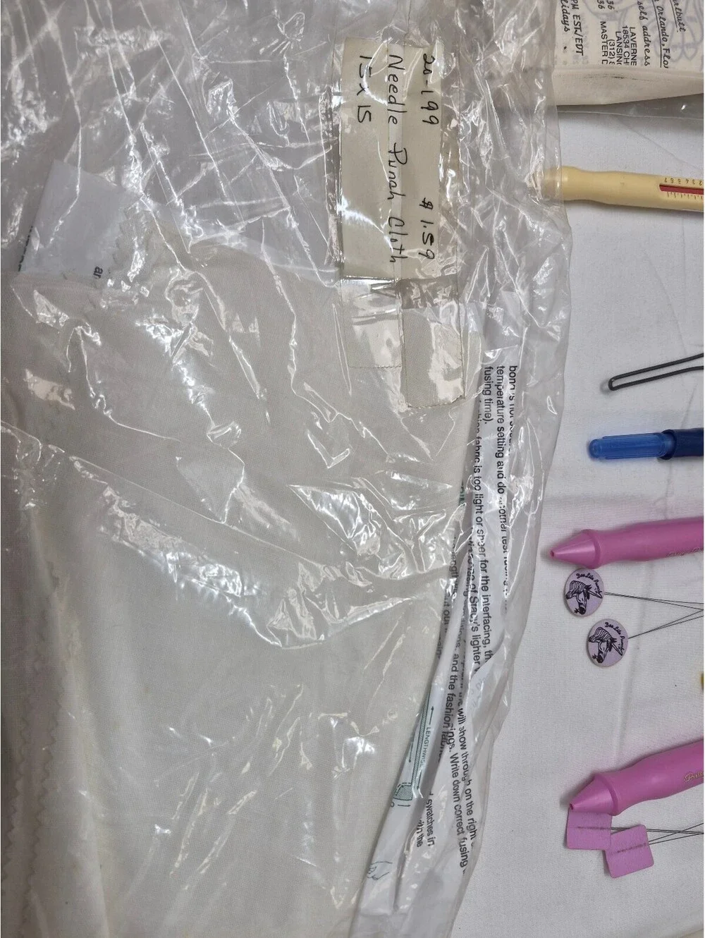 Lot of Punch Embroidery w/ Kit with Dial-A-Loop Needle and Beginner's Guide J293